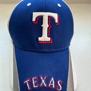 Texas Rangers Fan Favorite Adjustable Cap – Blue, Gray & White
